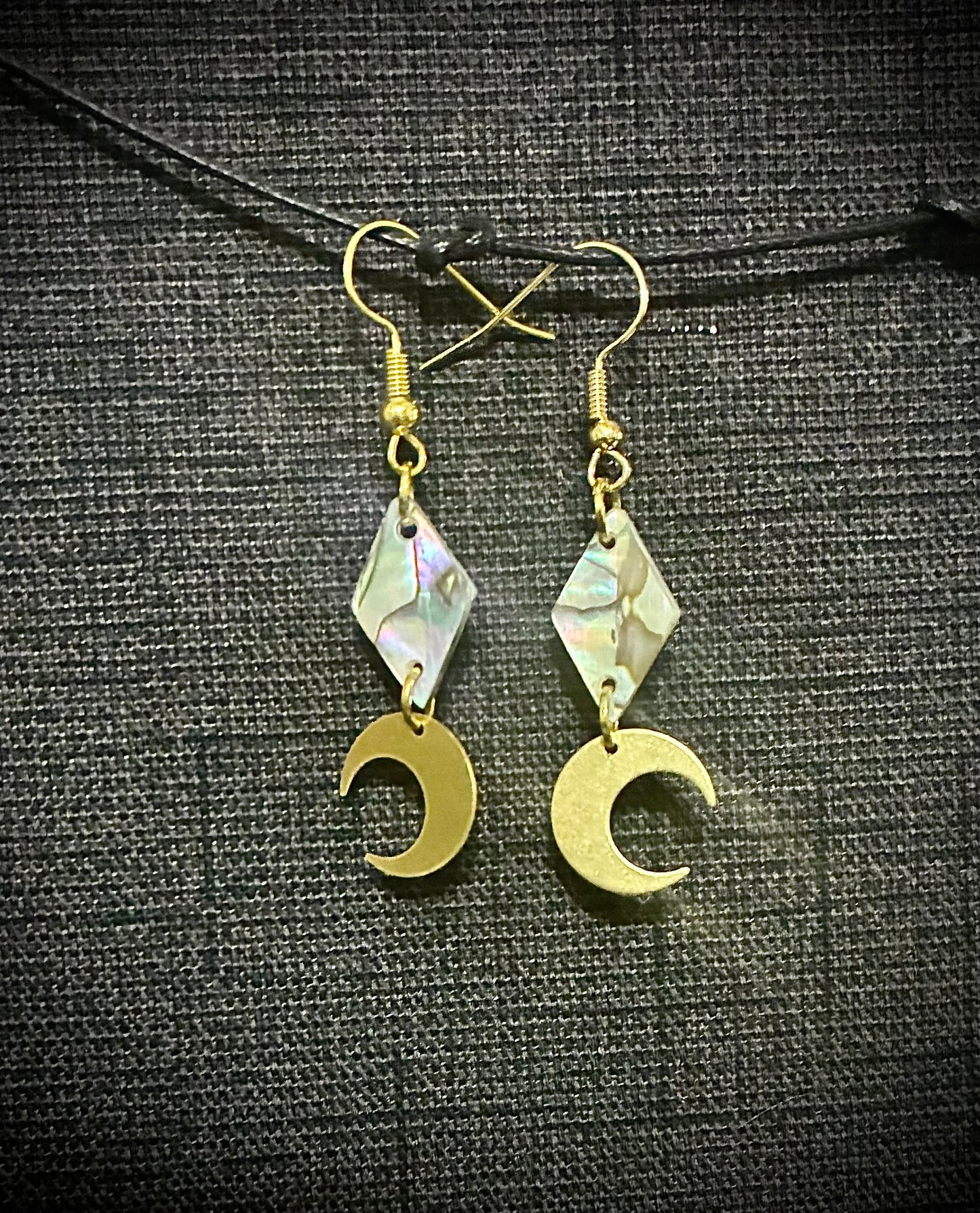 Pearl Moon Drop Earrings