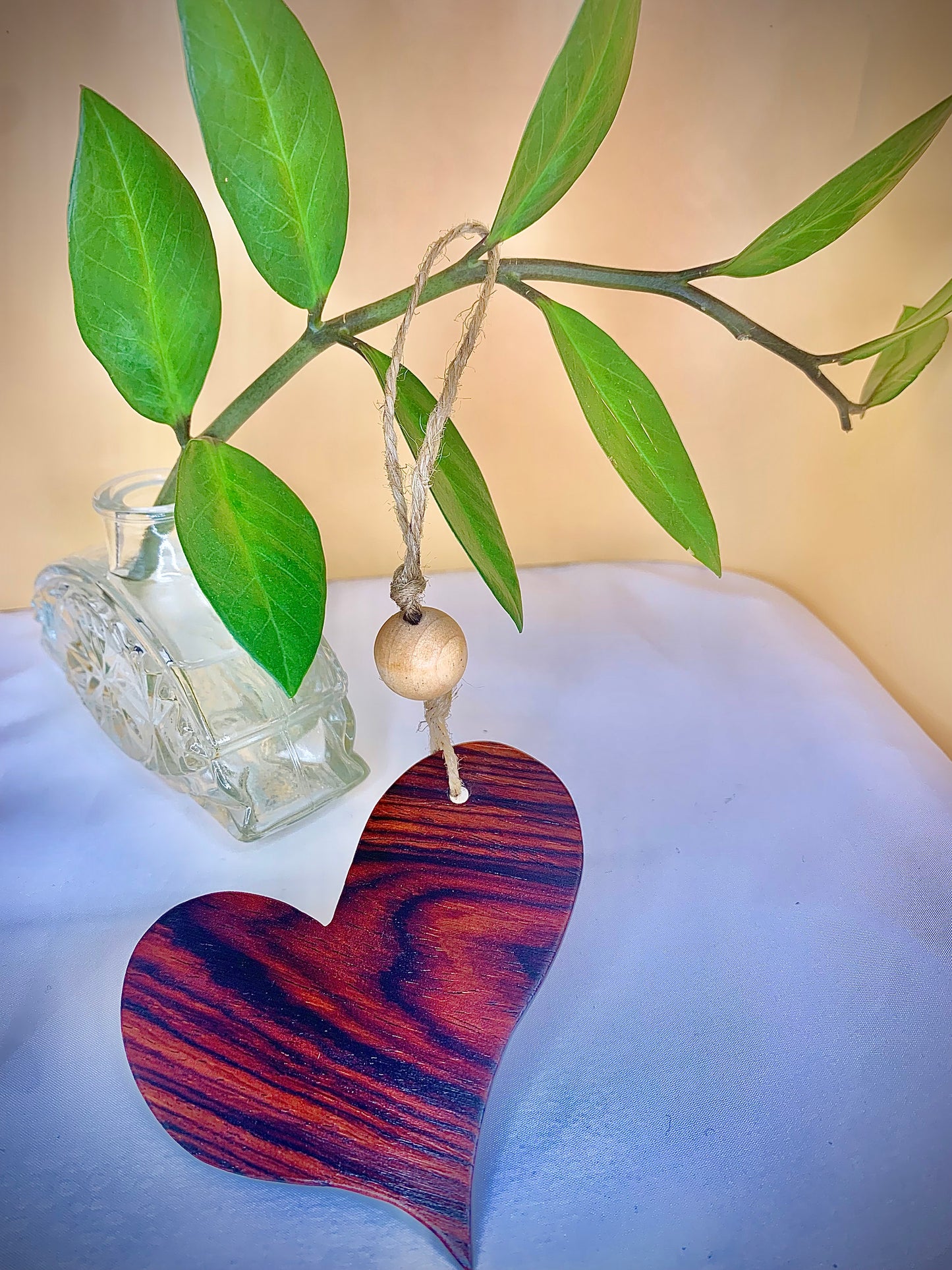 Cocobolo Heart Hanger