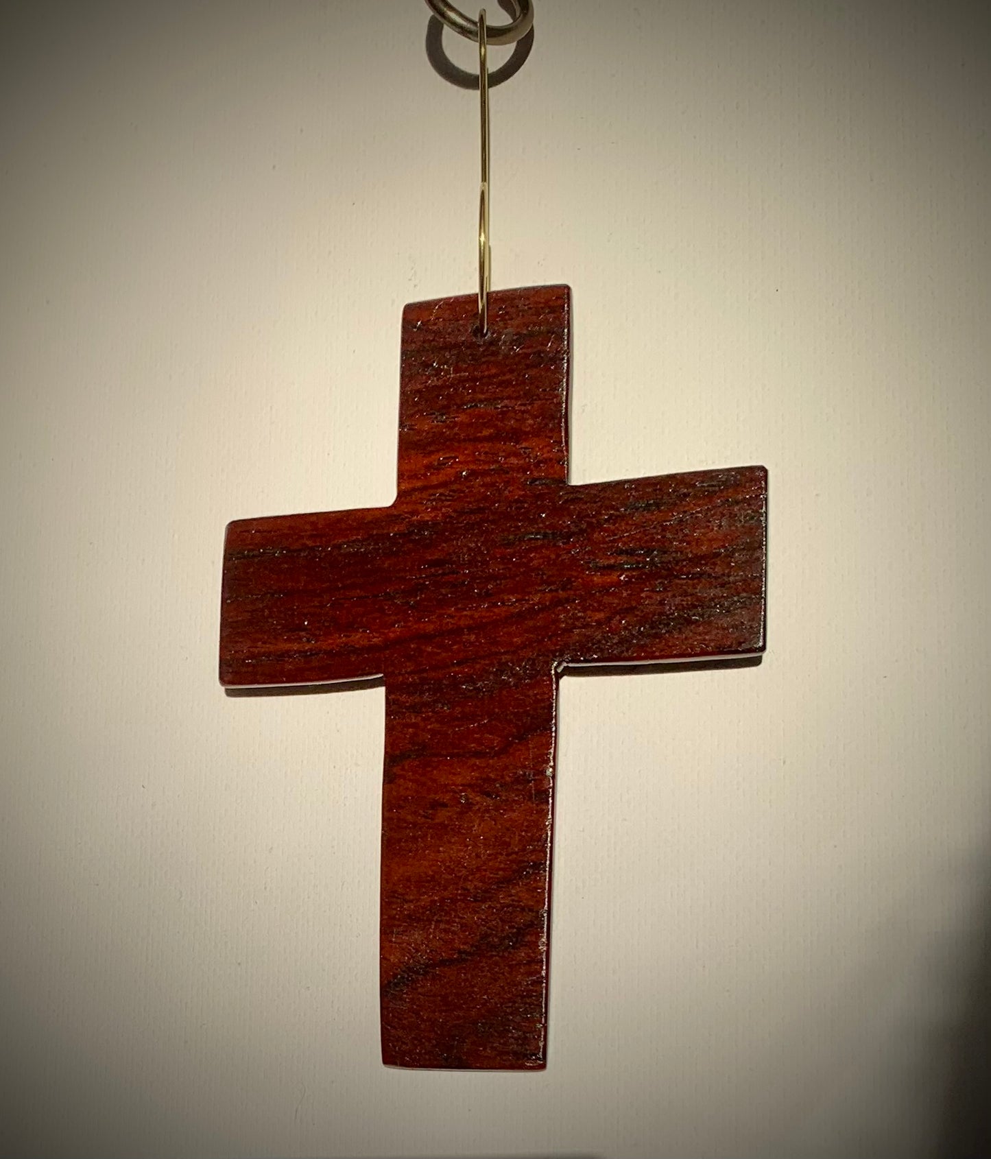 Cocobolo Cross Ornament