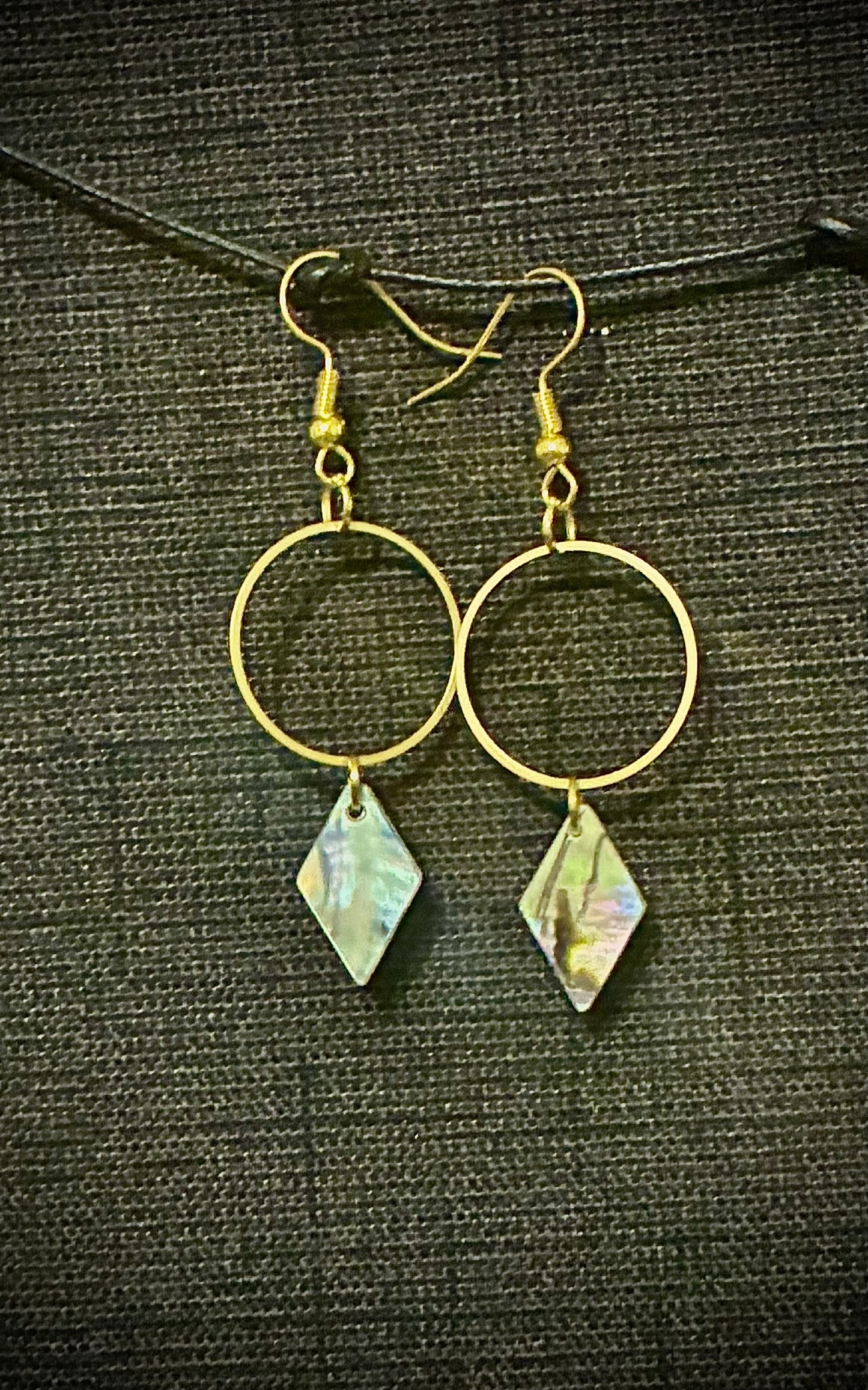 Pearl Diamond Hoop Earrings