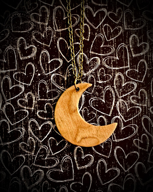 Maple Crescent Pendant