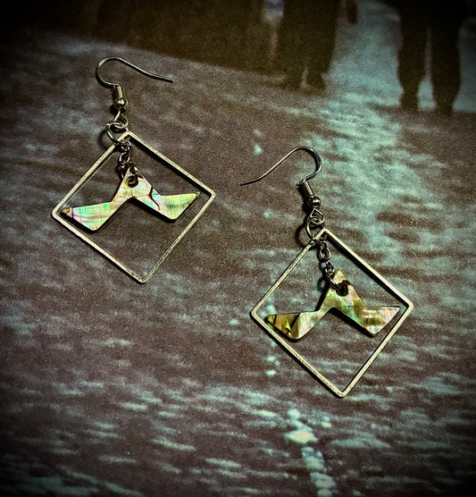 Abalone Pearl Prism Earrings